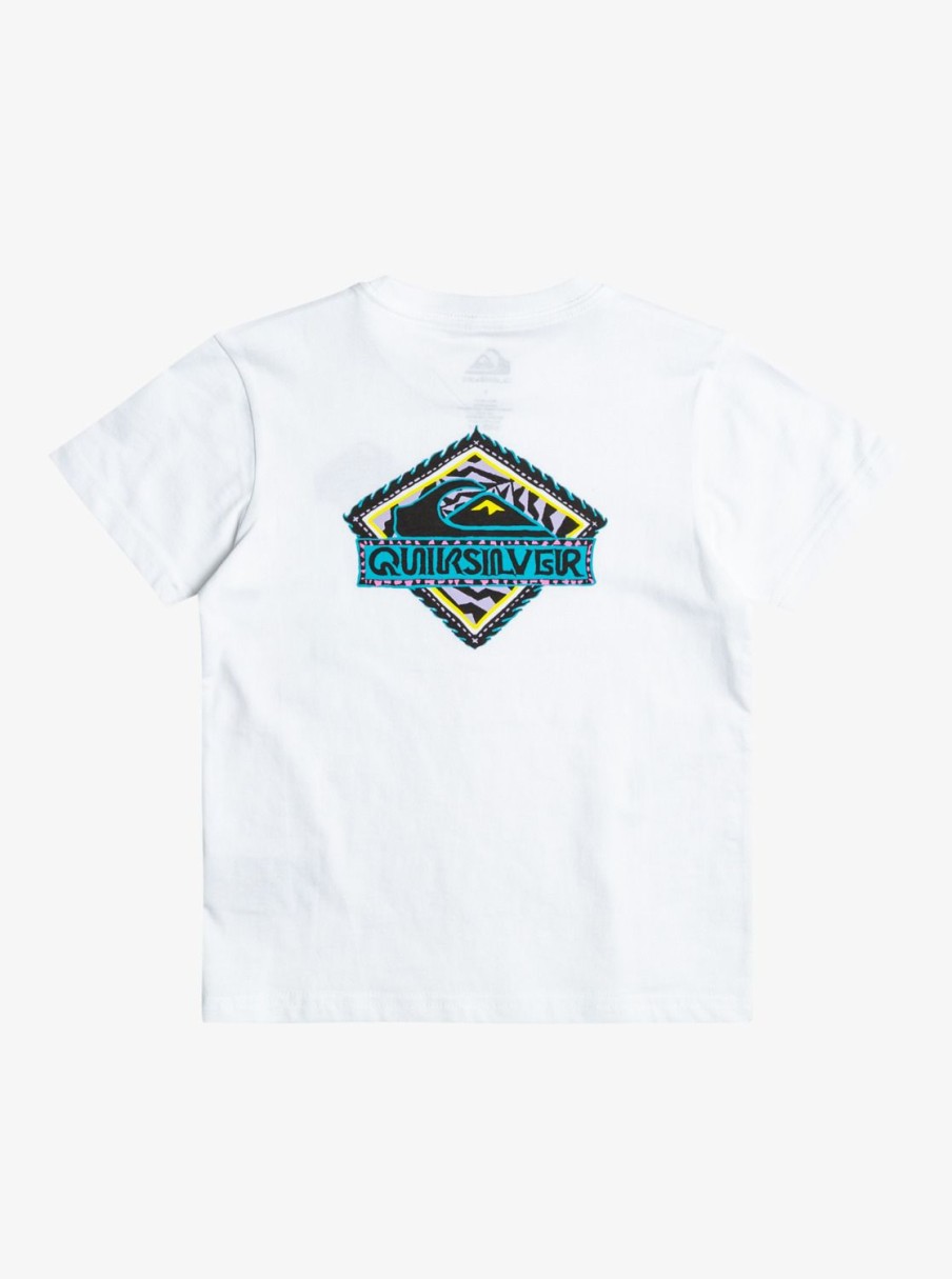 Garcon Quiksilver T-Shirts | Rising Water - T-Shirt Pour Garcon 8-16 White