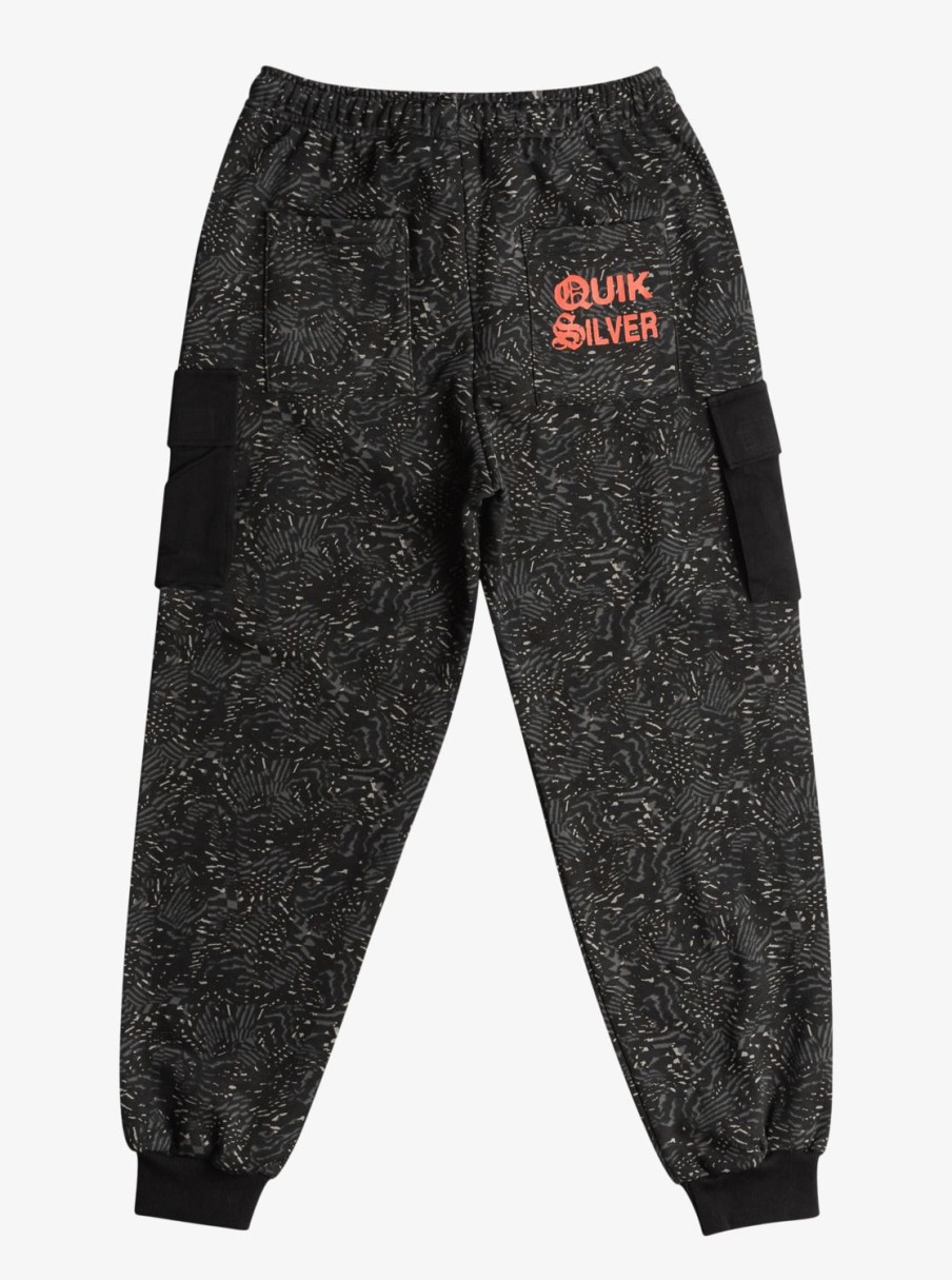 Garcon Quiksilver Pantalons | Radical Cargo - Jogging Cargo Pour Garcon 8-16 Ans Black Radical Times 233