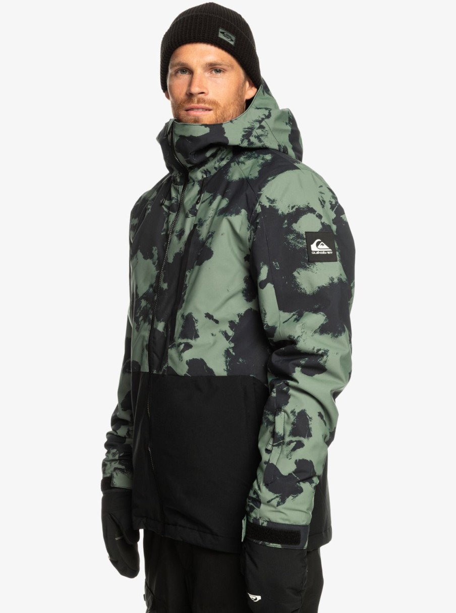 Homme Quiksilver Vestes De Snow | Mission - Veste De Snow Technique Pour Homme Tye Dye Laurel Wreath