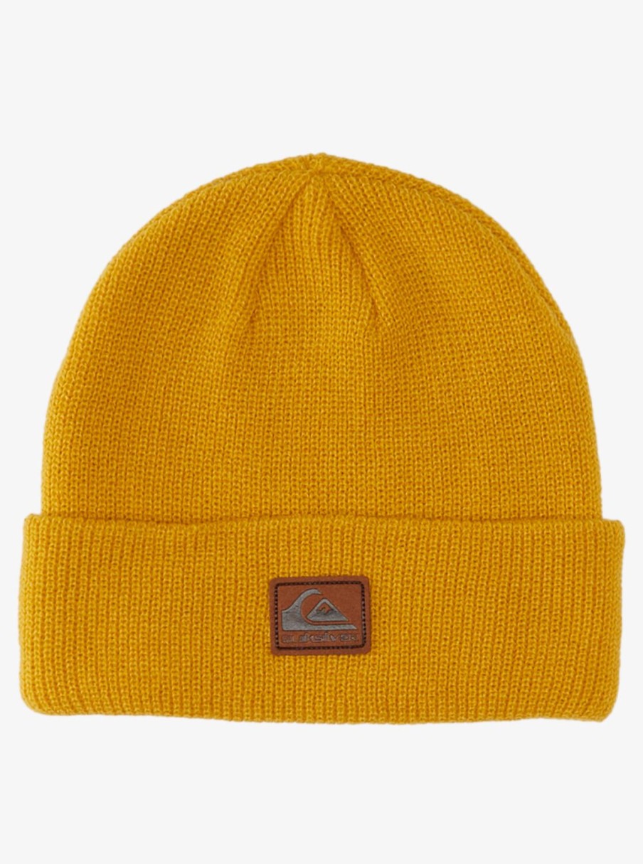 Garcon Quiksilver Accessoires | Performer - Bonnet A Revers Pour Garcon 8-16 Ans Mustard