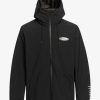 Homme Quiksilver Vestes De Snow | High In The Hood - Veste De Snow Technique Pour Homme True Black