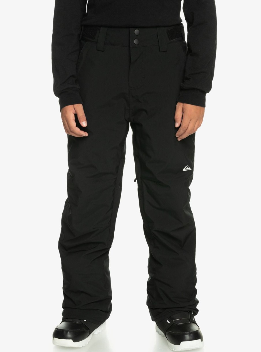 Garcon Quiksilver Accessoires | Estate - Pantalon De Snow Technique Pour Garcon 8-16 Ans True Black