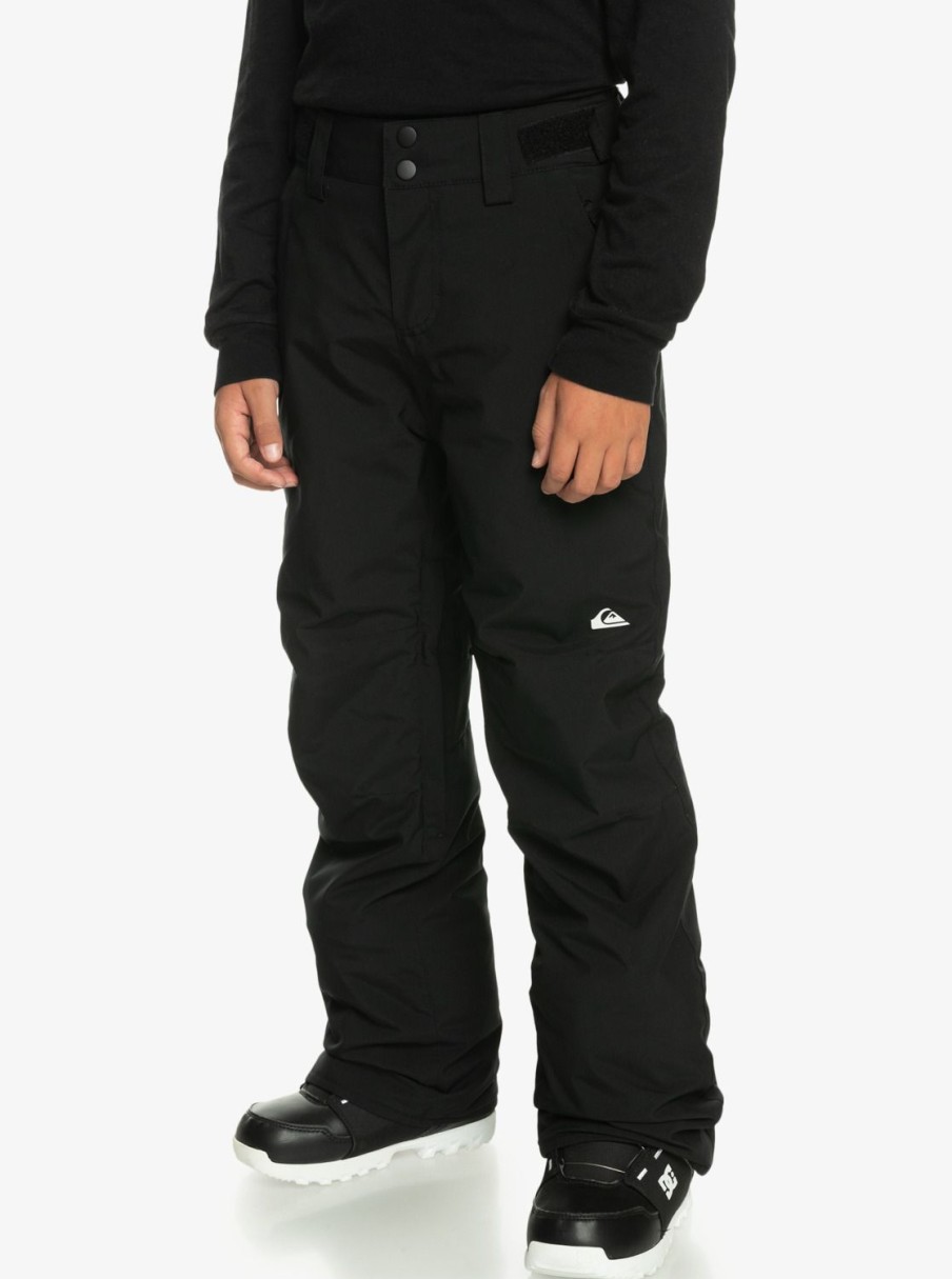 Garcon Quiksilver Accessoires | Estate - Pantalon De Snow Technique Pour Garcon 8-16 Ans True Black