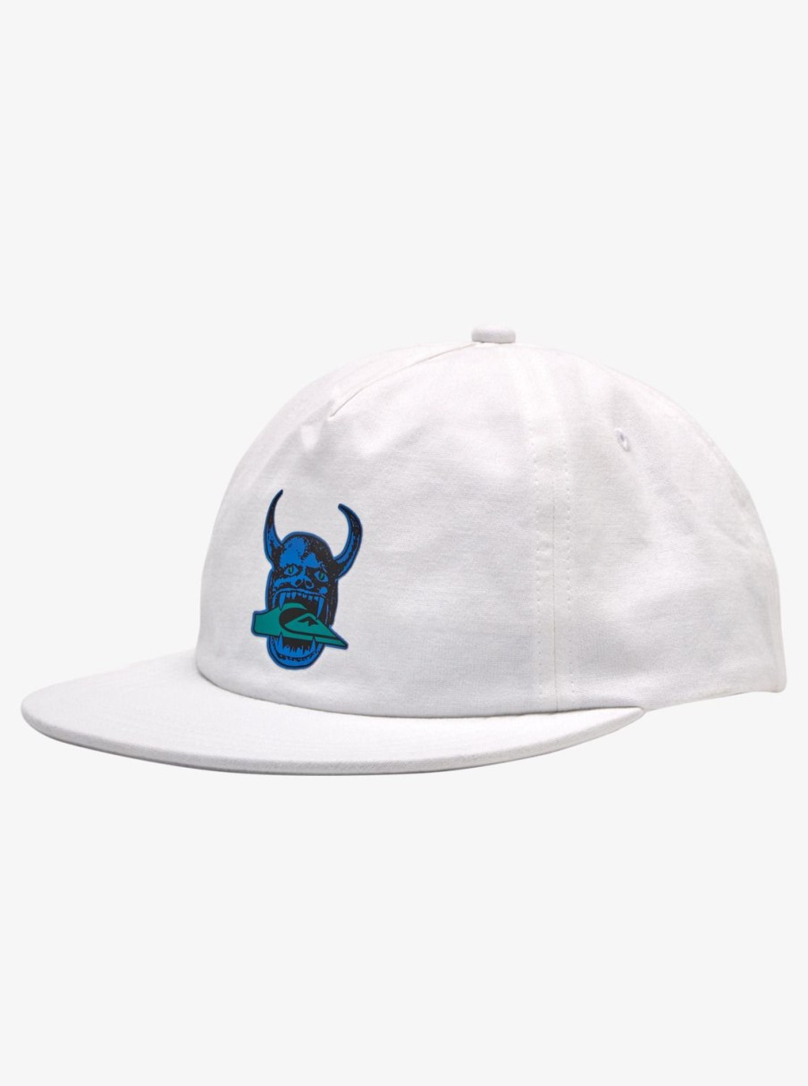 Homme Quiksilver Casquettes & Chapeaux | Diablo Of Fortune - Casquette Snapback Pour Homme White