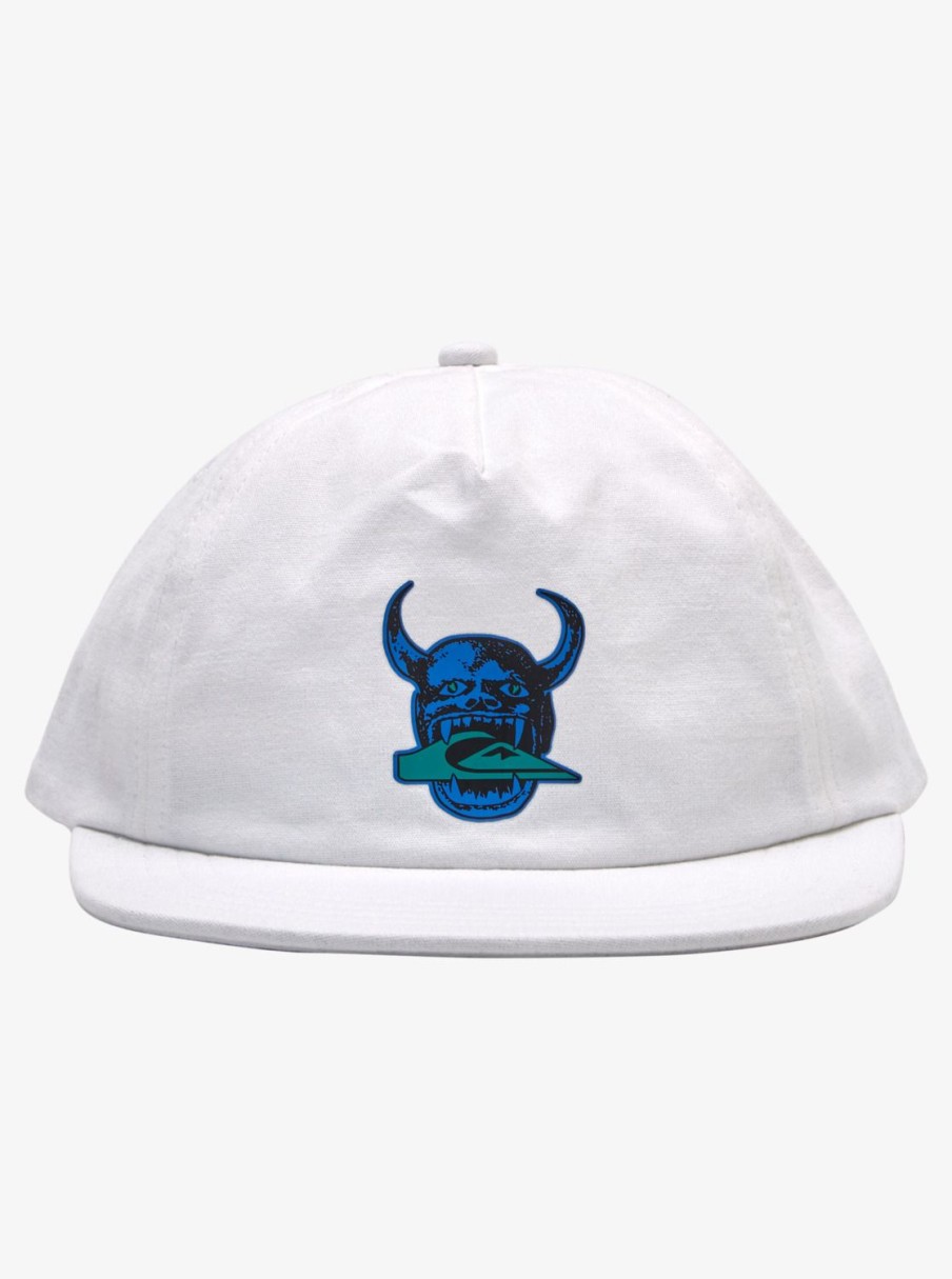 Homme Quiksilver Casquettes & Chapeaux | Diablo Of Fortune - Casquette Snapback Pour Homme White