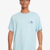 Homme Quiksilver T-Shirts & Polos | Fading Sun - T-Shirt Pour Homme Clear Sky