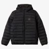 Garcon Quiksilver Vestes & Manteaux | Scaly - Doudoune Pour Garcon 8-16 Black