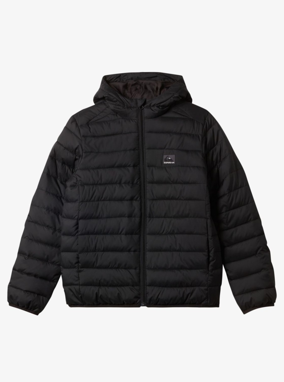 Garcon Quiksilver Vestes & Manteaux | Scaly - Doudoune Pour Garcon 8-16 Black