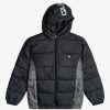 Garcon Quiksilver Vestes & Manteaux | Mirage Mix - Doudoune Pour Garcon 8-16 Black