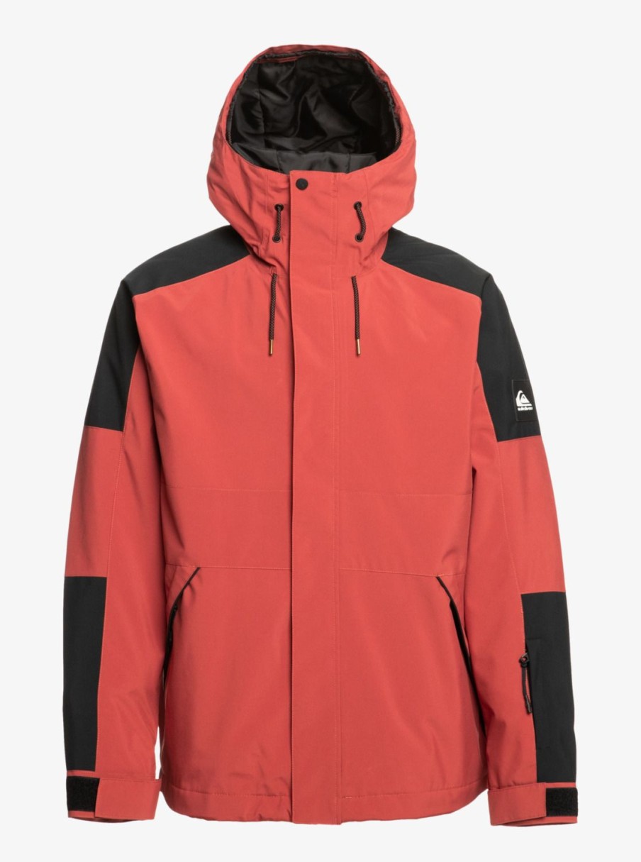 Homme Quiksilver Vestes De Snow | Radicalo - Veste De Snow Technique Pour Homme Marsala