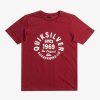 Garcon Quiksilver T-Shirts | Circled Script - T-Shirt Pour Garcon 8-16 Tibetan Red