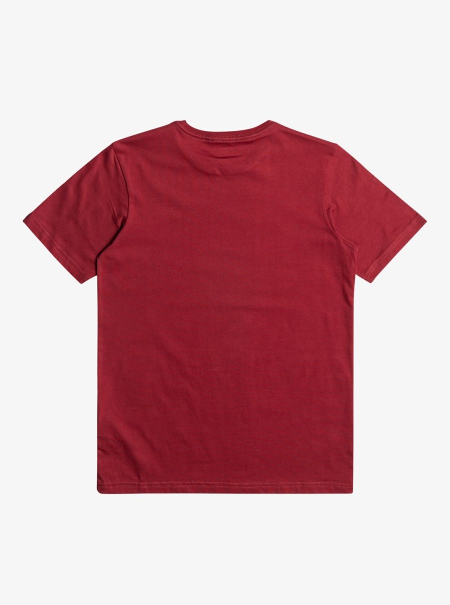 Garcon Quiksilver T-Shirts | Circled Script - T-Shirt Pour Garcon 8-16 Tibetan Red