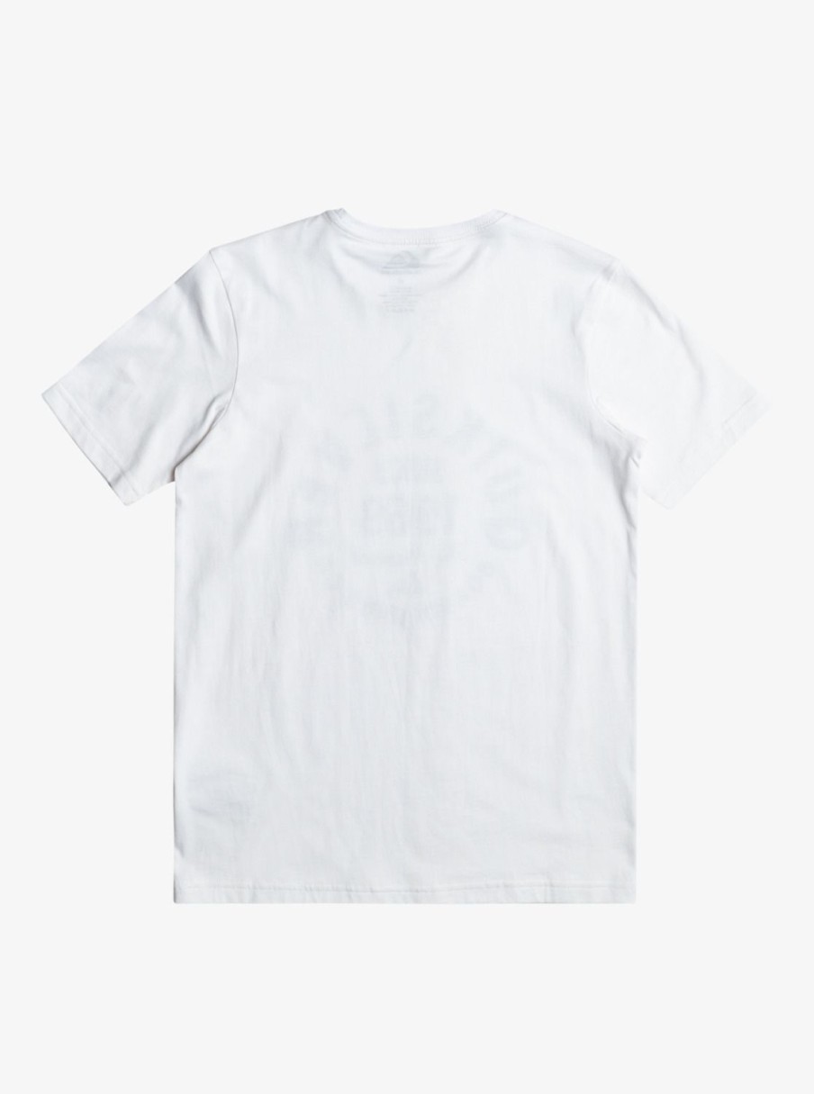 Garcon Quiksilver T-Shirts | Circled Script - T-Shirt Pour Garcon 8-16 White