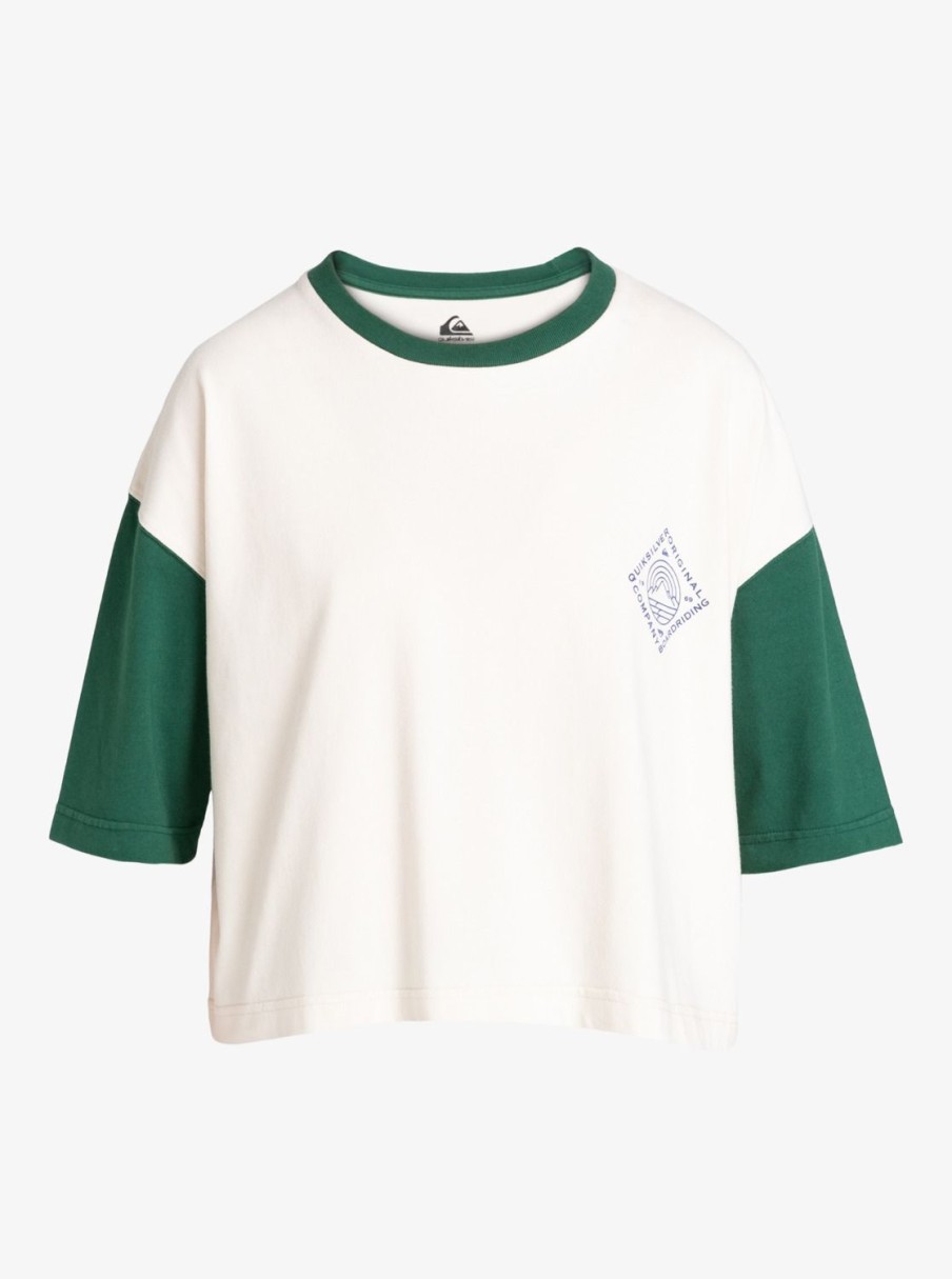 Femme Quiksilver | Uni - T-Shirt Court Pour Femme Birch