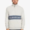 Homme Quiksilver Sweats & Pulls | Bold Omni - Sweat Demi-Zip Pour Homme Light Grey Heather