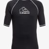 Homme Quiksilver Lycras & Surf-Tees | On Tour - Lycra Manches Courtes Upf 50 Pour Homme Black