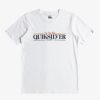 Garcon Quiksilver T-Shirts | Gradient Line - T-Shirt Pour Garcon 8-16 White