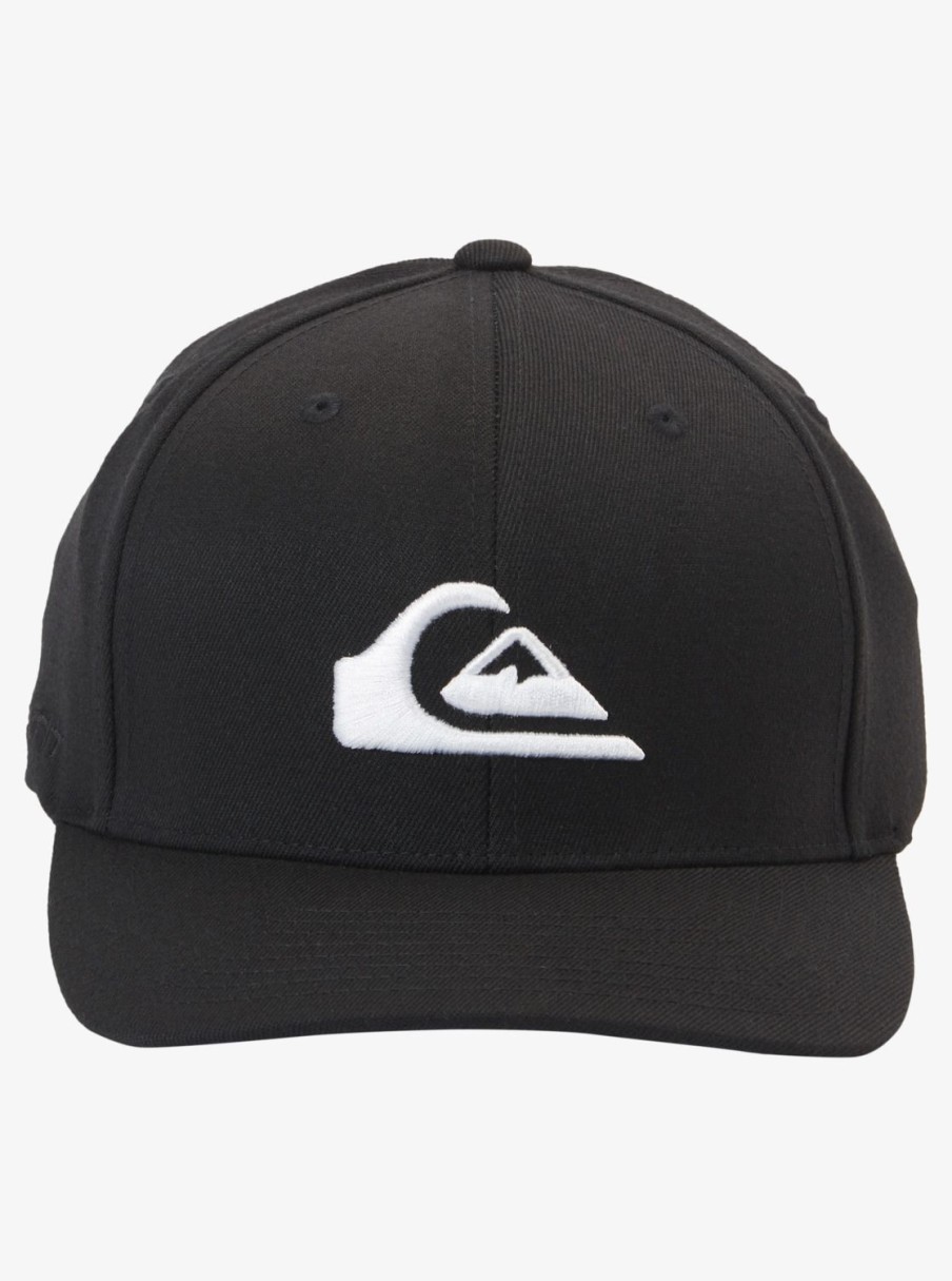 Homme Quiksilver Casquettes & Chapeaux | Mountain And Wave - Casquette Flexfit® Pour Homme Black/White