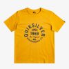 Garcon Quiksilver T-Shirts | Circled Script - T-Shirt Pour Garcon 8-16 Mustard