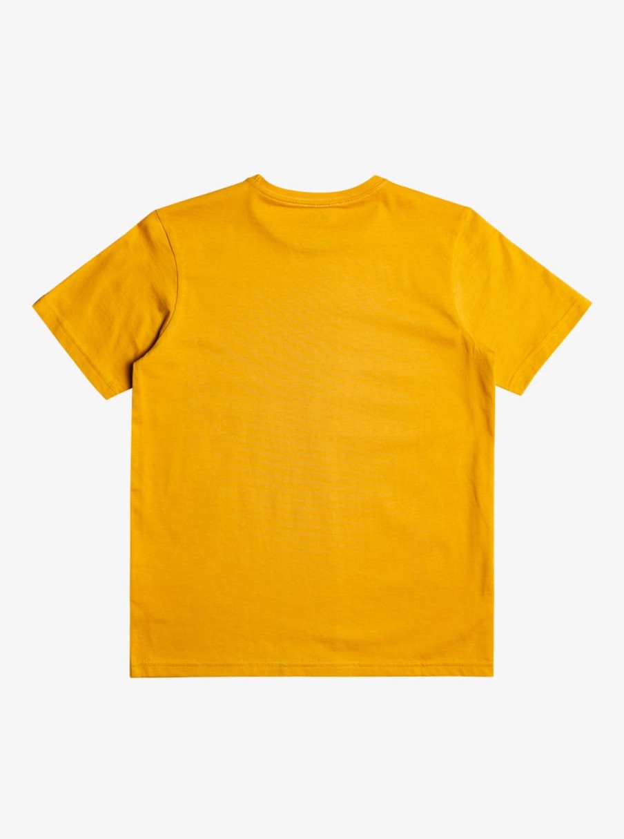 Garcon Quiksilver T-Shirts | Circled Script - T-Shirt Pour Garcon 8-16 Mustard