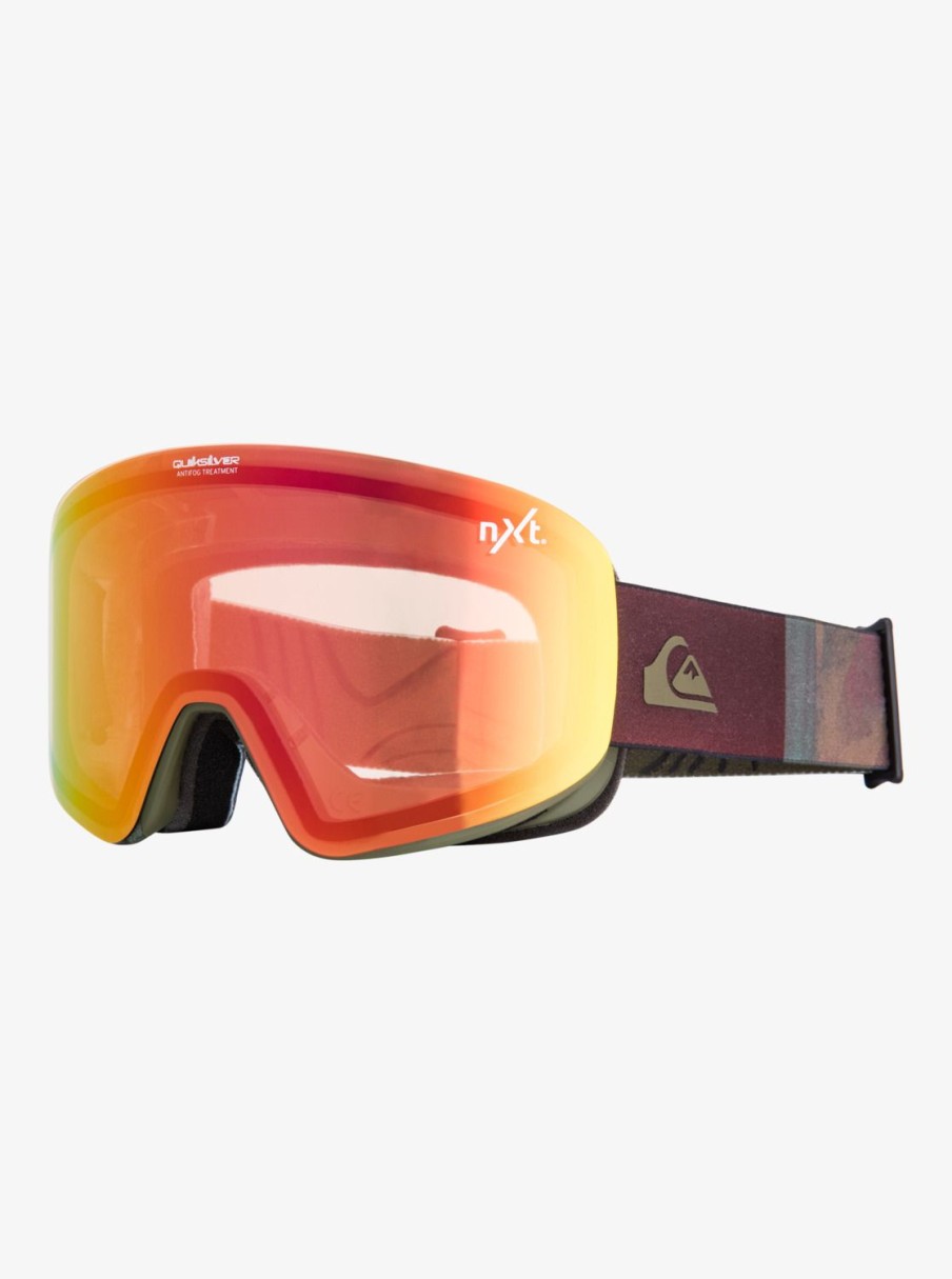 Homme Quiksilver Accessoires | Qsrc Nxt - Masque De Ski/Snowboard Pour Homme Fade Out/Nxt Mlv Red S1S3