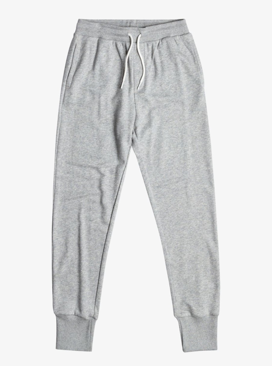 Garcon Quiksilver Pantalons | Easy Day Slim - Pantalon De Jogging Pour Garcon 8-16 Light Grey Heather