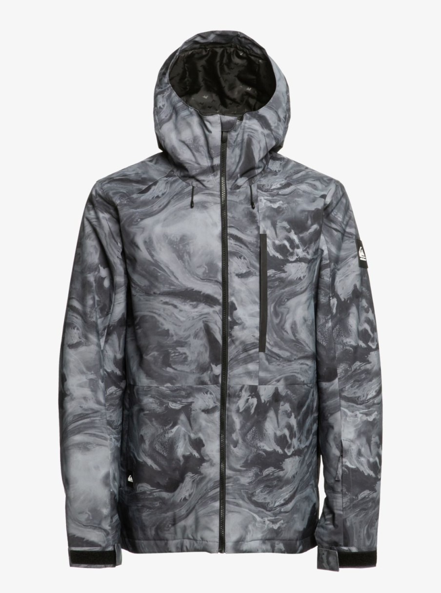 Homme Quiksilver Vestes De Snow | Mission - Veste De Snow Technique Pour Homme Resin Tint True Black