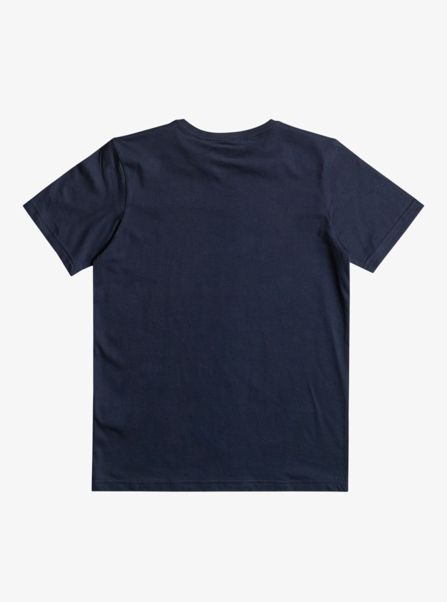 Garcon Quiksilver T-Shirts | Circled Script - T-Shirt Pour Garcon 8-16 Navy Blazer