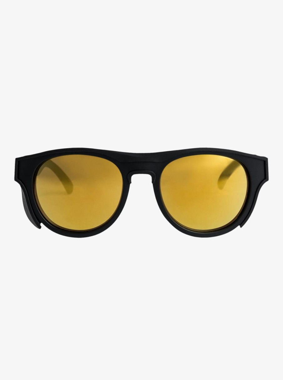 Homme Quiksilver Lunettes De Soleil | Eliminator+ - Lunettes De Soleil Pour Homme Black/Flash Gold