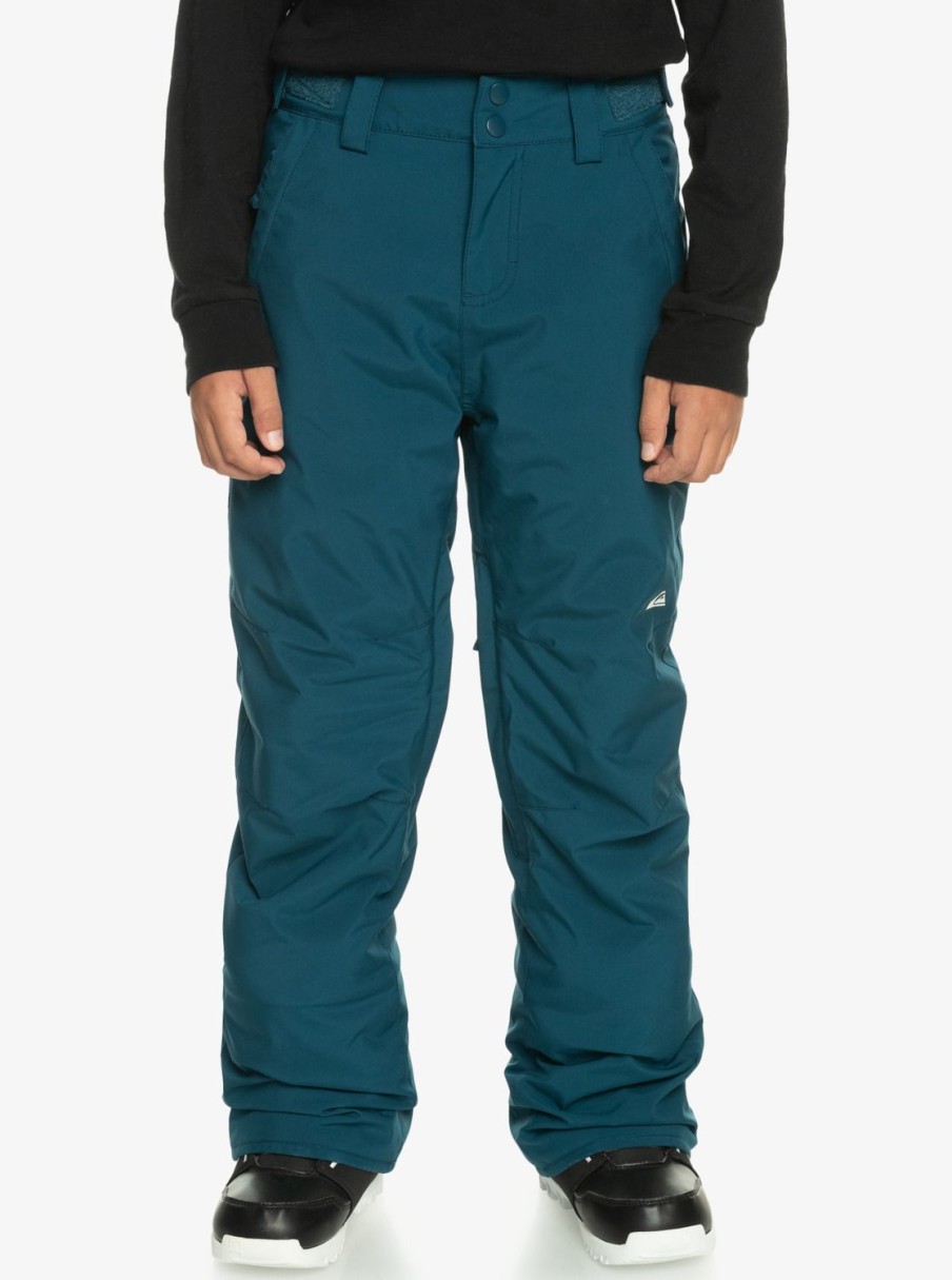 Garcon Quiksilver Accessoires | Estate - Pantalon De Snow Technique Pour Garcon 8-16 Ans Majolica Blue