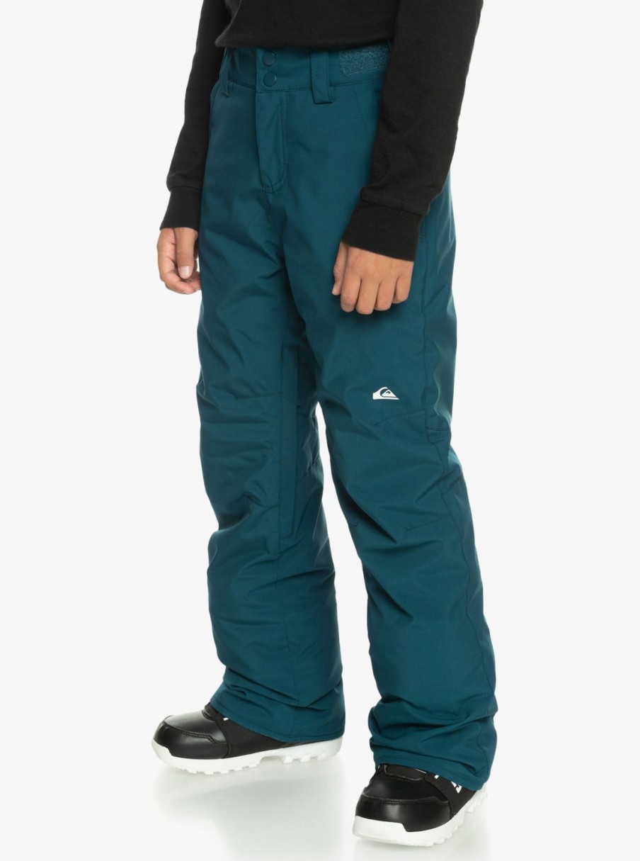 Garcon Quiksilver Accessoires | Estate - Pantalon De Snow Technique Pour Garcon 8-16 Ans Majolica Blue