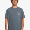 Homme Quiksilver T-Shirts & Polos | Qs State Of Mind - T-Shirt Pour Homme Dark Slate