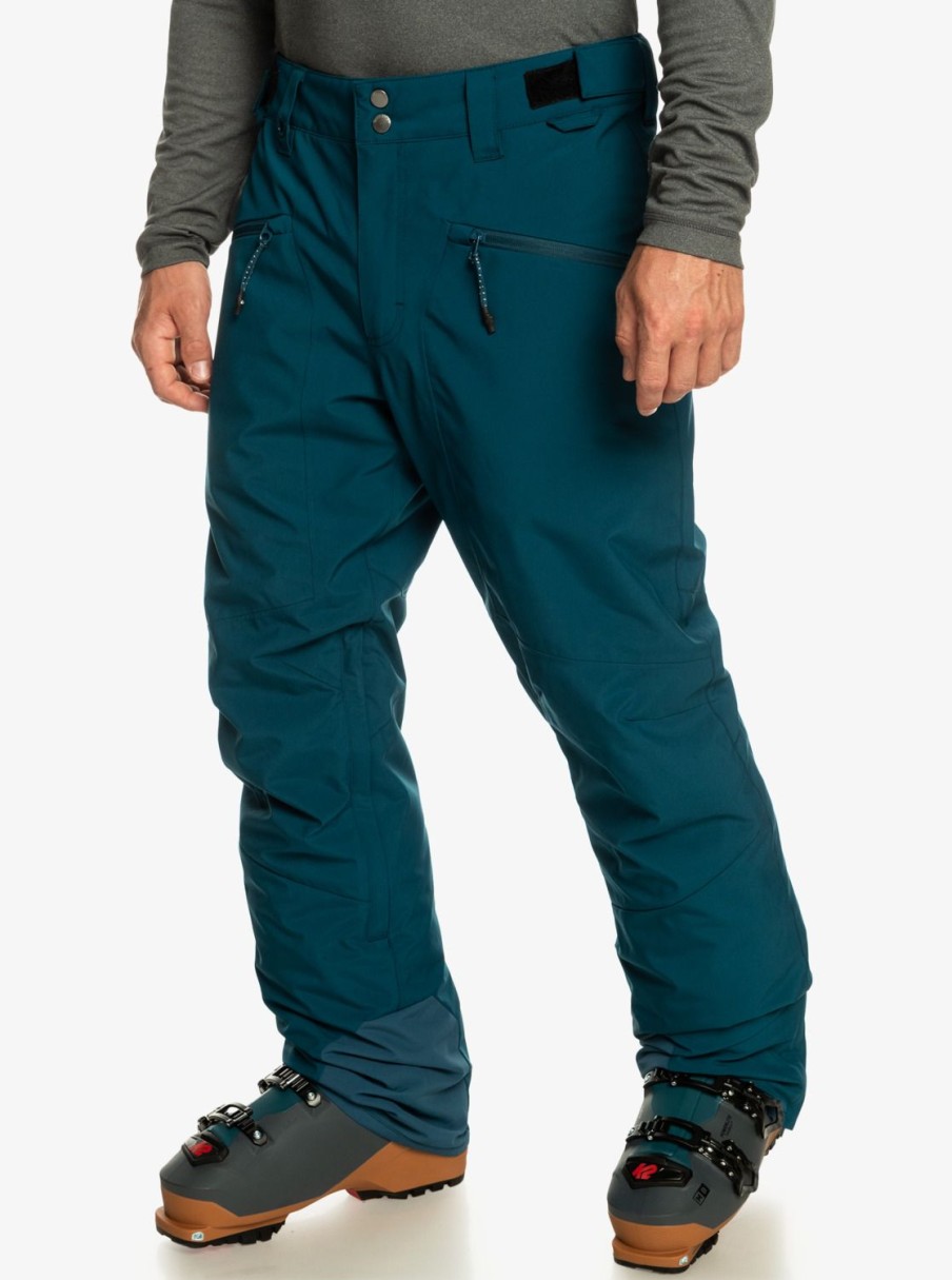 Homme Quiksilver Pantalons De Snow | Boundry - Pantalon De Snow Pour Homme Majolica Blue