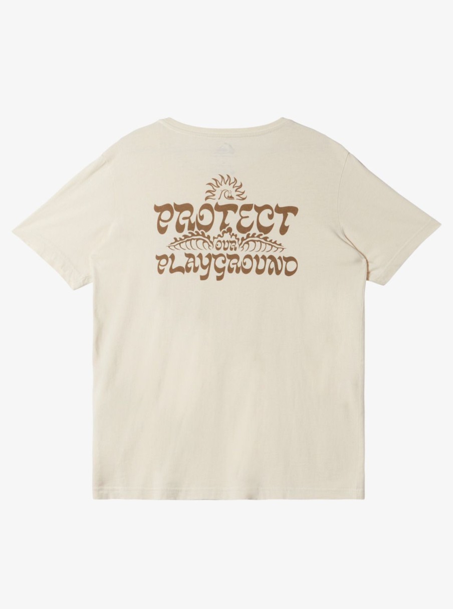 Garcon Quiksilver T-Shirts | Earthy Type - T-Shirt Pour Garcon 8-16 Ans Birch