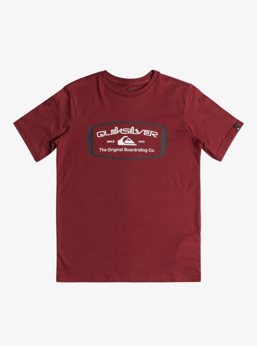 Garcon Quiksilver T-Shirts | Qs Mind Barrel - T-Shirt Pour Garcon 8-16 Tibetan Red