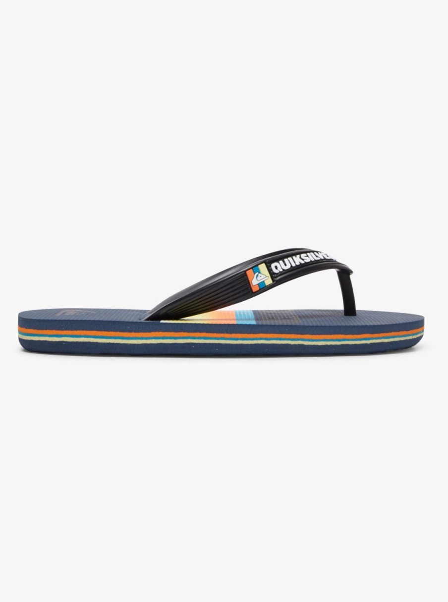 Garcon Quiksilver Tongs | Molokai Slab - Tongs Pour Garcon Black/Blue/Blue