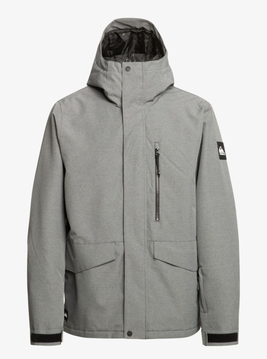 Homme Quiksilver Vestes De Snow | Mission Solid - Veste De Snow Pour Homme Heather Grey