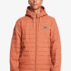 Homme Quiksilver Vestes & Manteaux | Scaly - Doudoune Pour Homme Baked Clay