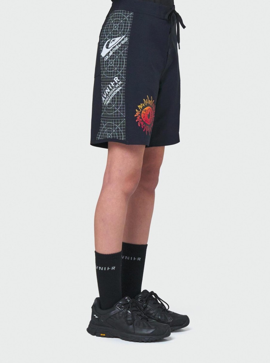 Homme Quiksilver Boardshorts | Avnier Blur - Boardshort Unisex Black Quikavnier