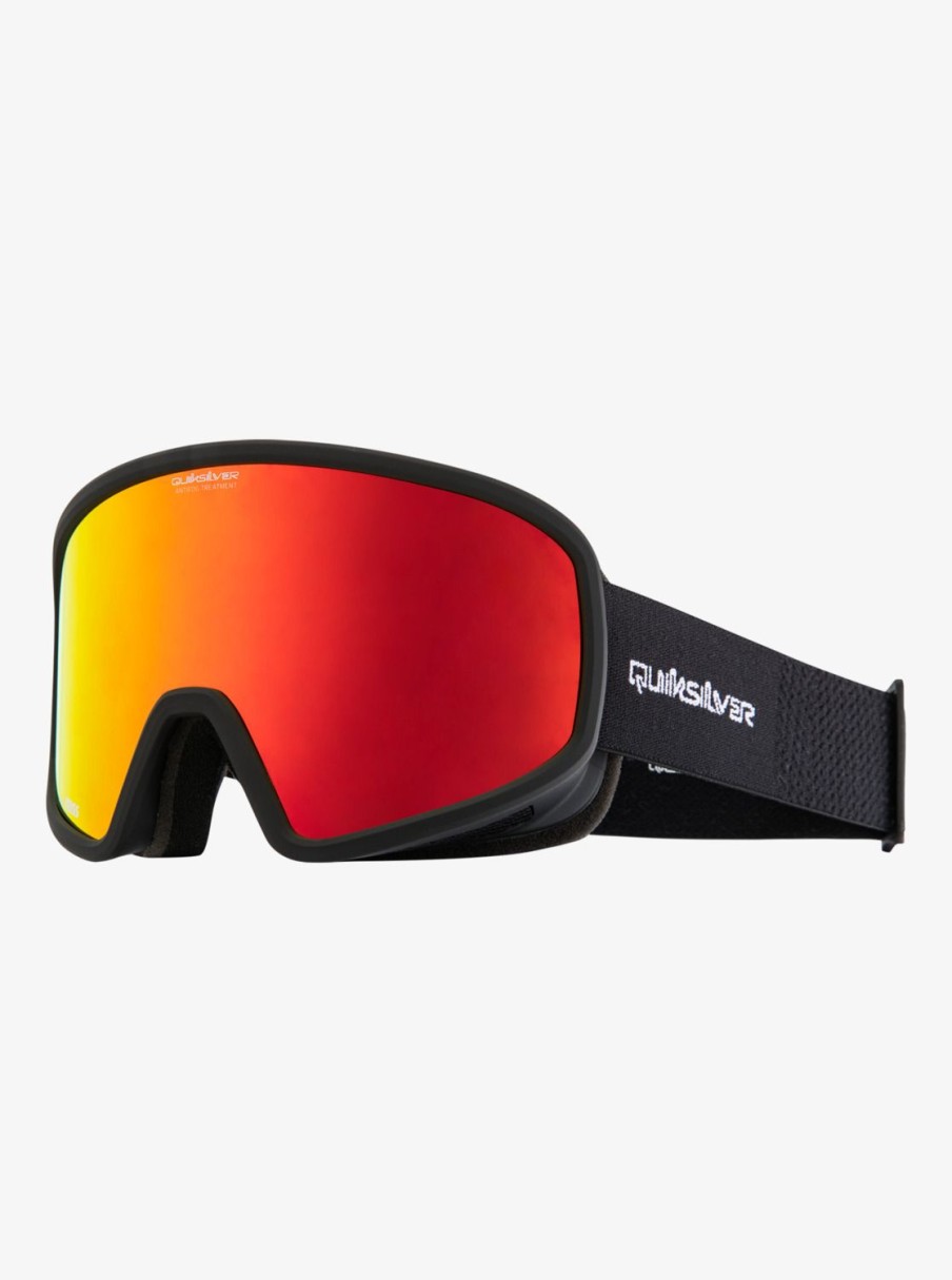 Homme Quiksilver Accessoires | Browdy Color Luxe - Masque De Ski/Snowboard Pour Homme Black/Clux Ml Red S3