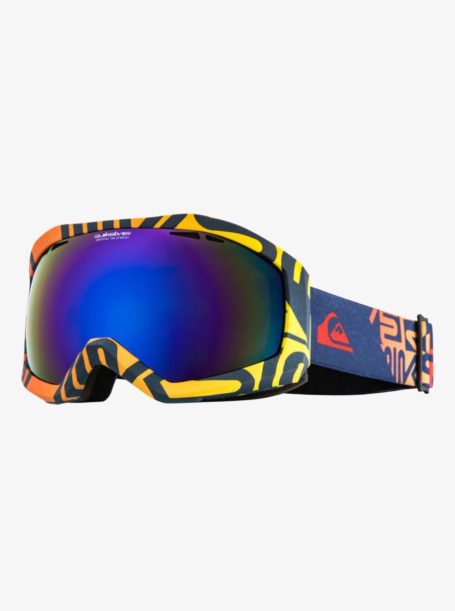 Garcon Quiksilver Accessoires | Fenom Jr - Masque De Ski/Snowboard Pour Garcon Silver Tip/Ml Blue S3