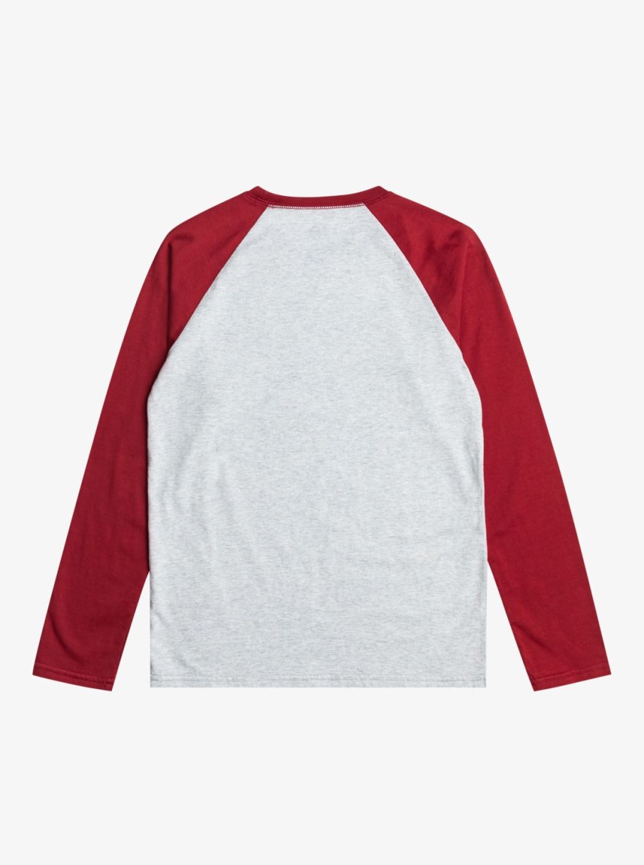 Garcon Quiksilver T-Shirts | Raglan - T-Shirt Manches Longues Pour Garcon 8-16 Athletic Heather