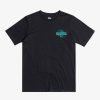 Garcon Quiksilver T-Shirts | Rising Water - T-Shirt Pour Garcon 8-16 Black