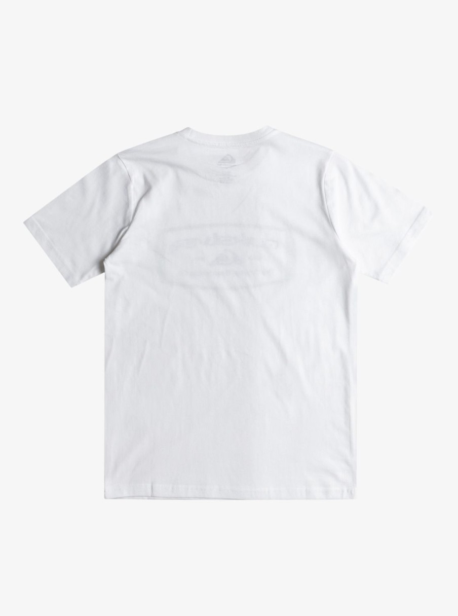 Garcon Quiksilver T-Shirts | Qs Mind Barrel - T-Shirt Pour Garcon 8-16 White