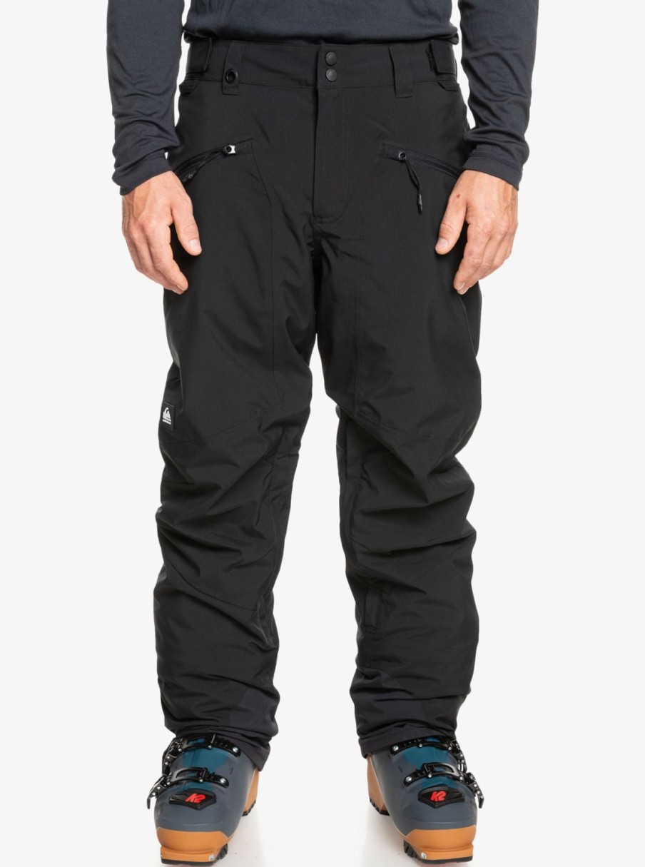 Homme Quiksilver Pantalons De Snow | Boundry - Pantalon De Snow Pour Homme True Black