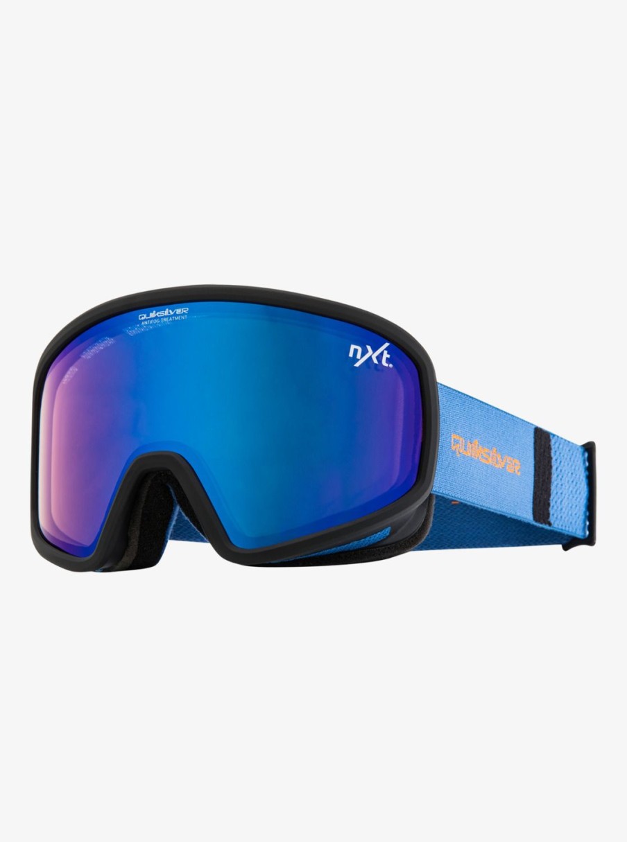 Homme Quiksilver Accessoires | Browdy Nxt - Masque De Ski/Snowboard Pour Homme Black/Nxt Mlv Blue S1S3