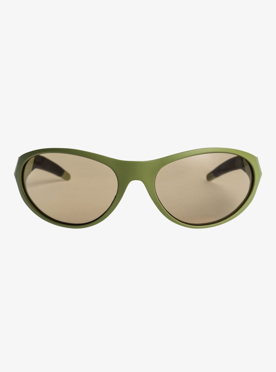 Homme Quiksilver Lunettes De Soleil | Ellipse - Lunettes De Soleil Pour Homme Matte Olive/Brown