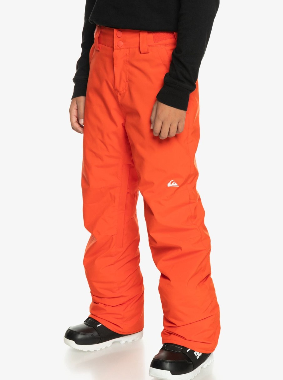 Garcon Quiksilver Accessoires | Estate - Pantalon De Snow Technique Pour Garcon 8-16 Ans Grenadine