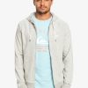 Homme Quiksilver Sweats & Pulls | Essentials Raglan - Sweat A Capuche Zippe Pour Homme Light Grey Heather