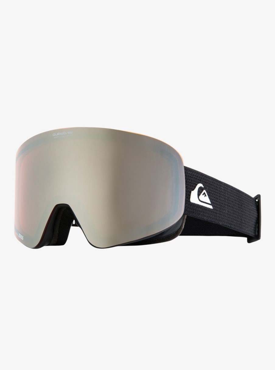 Homme Quiksilver Accessoires | Qsrc Color Luxe - Masque De Ski/Snowboard Pour Homme Black/Clux Ml Silver S3